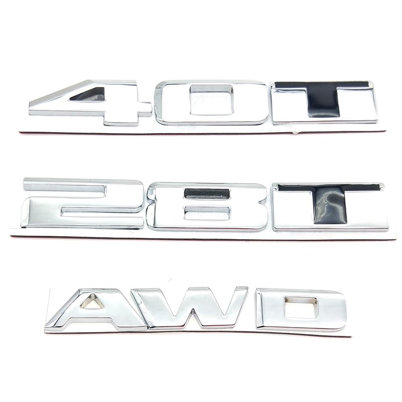 适用于凯迪拉克XT5 ATSL CT6改装28T 40T AWD金属车标尾标排量标