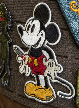 美国PDW EDC Mouse Morale Patch EDC米奇刺绣魔术贴士气章贴章