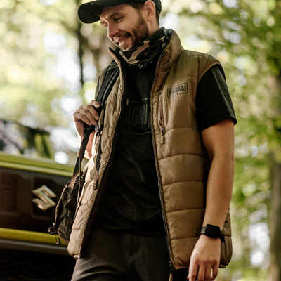 盖隐户外保暖马甲双面可穿