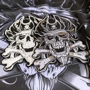 PATCHLAB德国进口士气章海盗船长杰克魔术贴章臂章背包补丁个性章