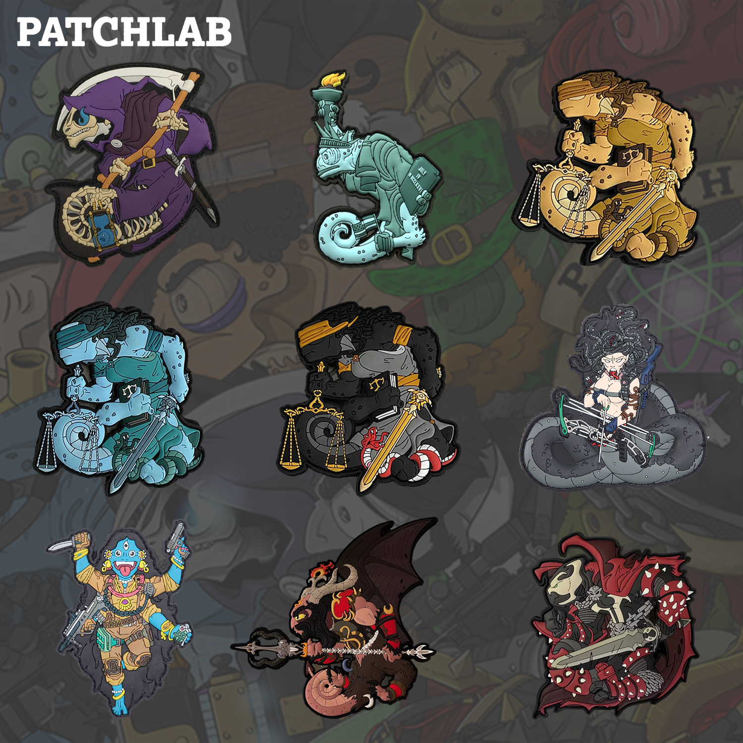 patchlab美杜莎臂章背包章