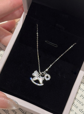 马上有钱独角兽项链女轻奢小众高级感2026新款马年本命年生日礼物