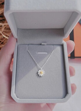 小雏菊项链女轻奢小众设计高级感2025年新款小花锁骨链送女友礼物