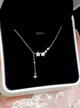925纯银流星项链女款2026新款高级感星星颈饰闺蜜生日礼物送女友