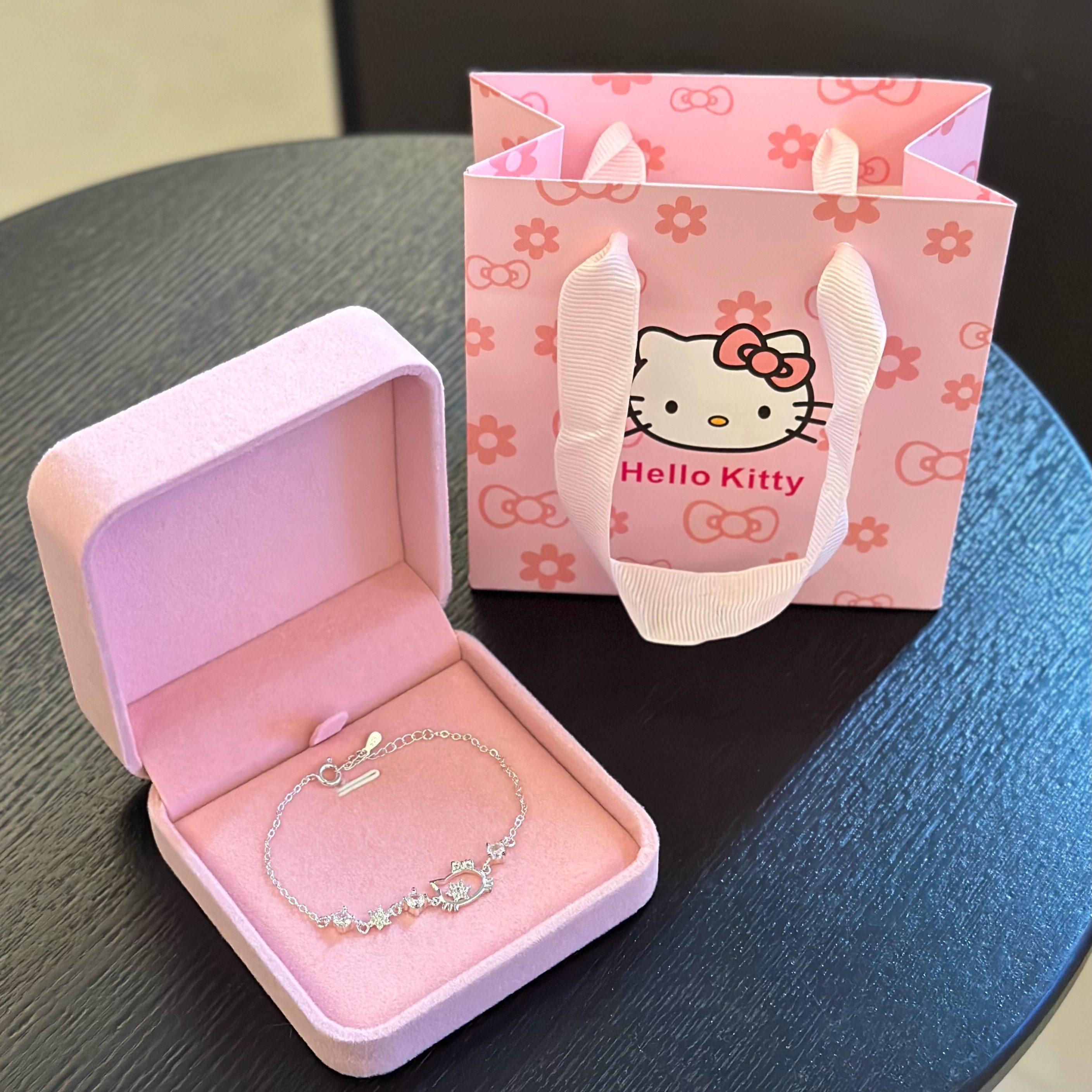 HelloKitty猫手链女款轻奢小众精致百搭学生党手环生日礼物送女友