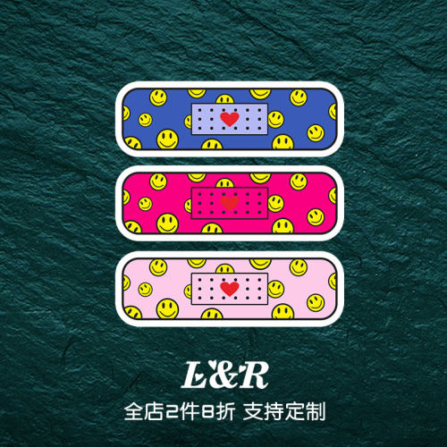 汽车车贴创意卡通可爱创可贴贴纸