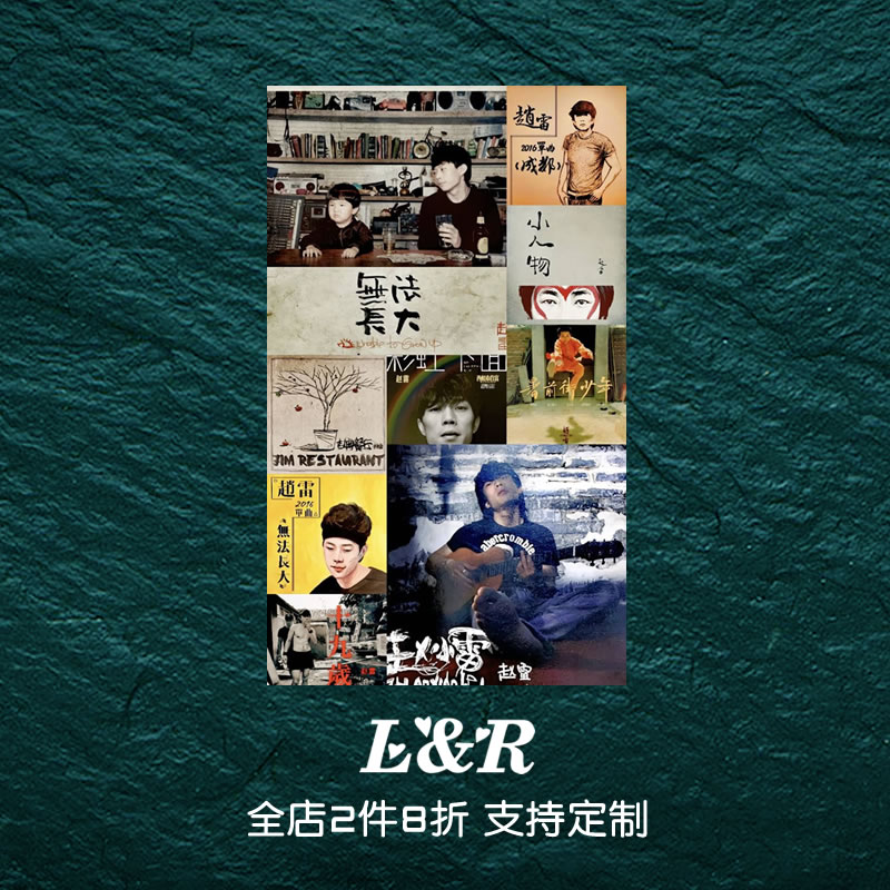 赵小雷刺猬专辑封面户外防水反光侧窗后风挡装饰吉他笔记本车贴纸