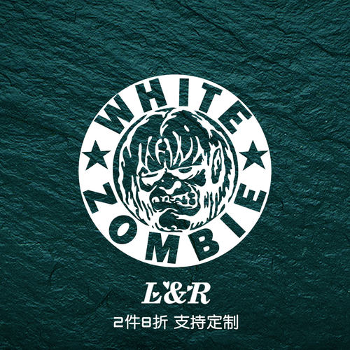 金属镂空汽车贴纸WhiteZombie