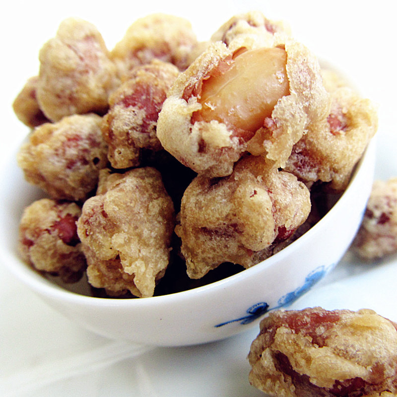 蛋酥花生米 油炸花生米 休闲零食下酒小菜手工