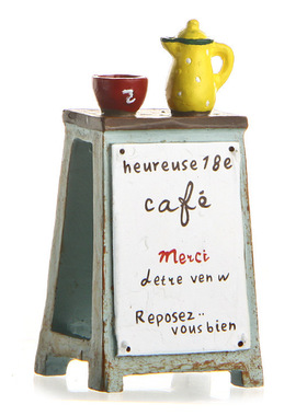 卡通创意立体树脂办公室茶壶广告牌园艺多肉花插插件居家装饰