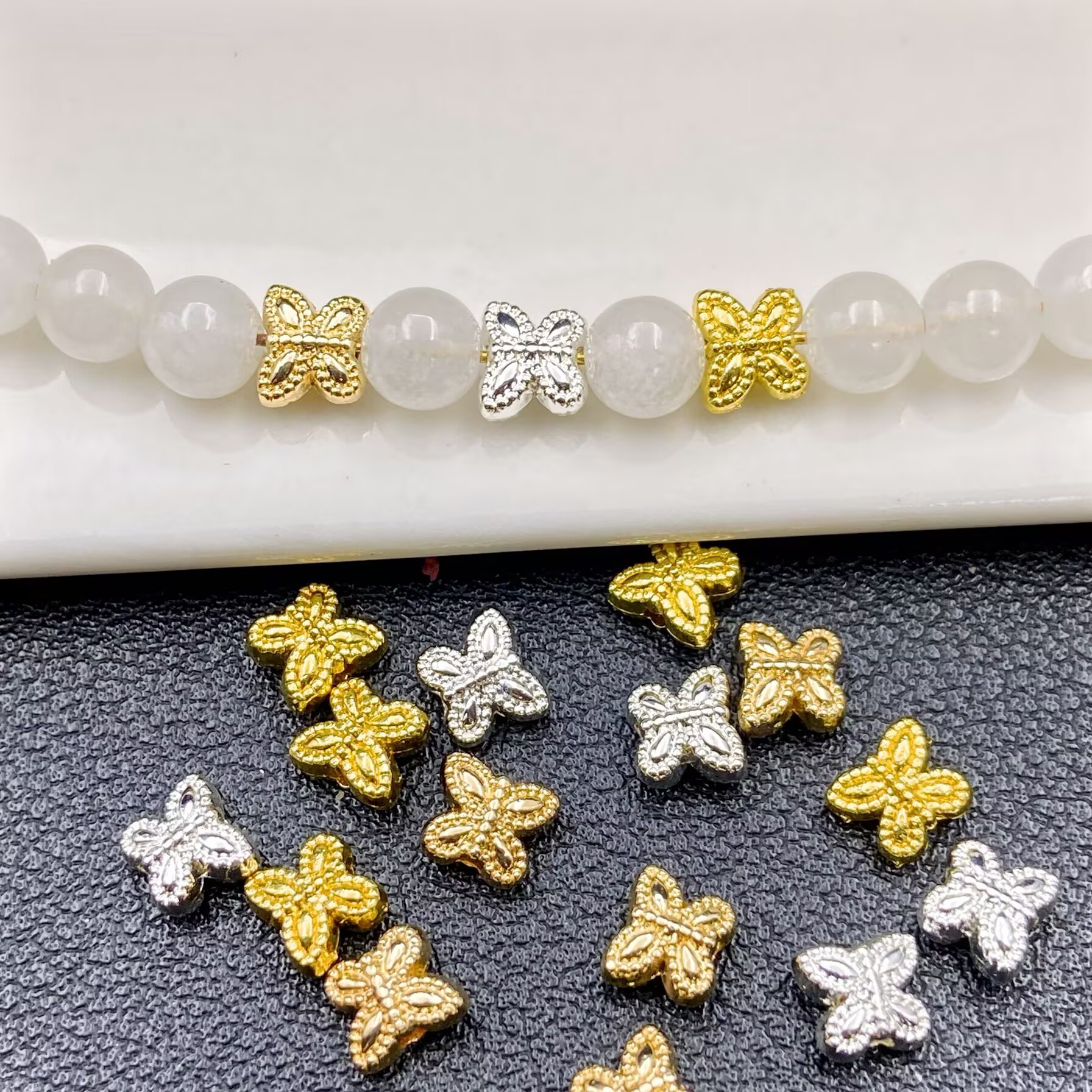 14k18k包金保色基础配件6mm蝴蝶图片