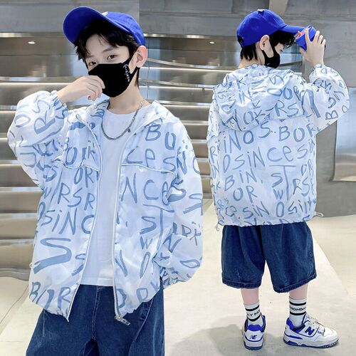 童装男童夏装防晒衣外套2026新款儿童中大童薄款防晒服夏款夏季潮