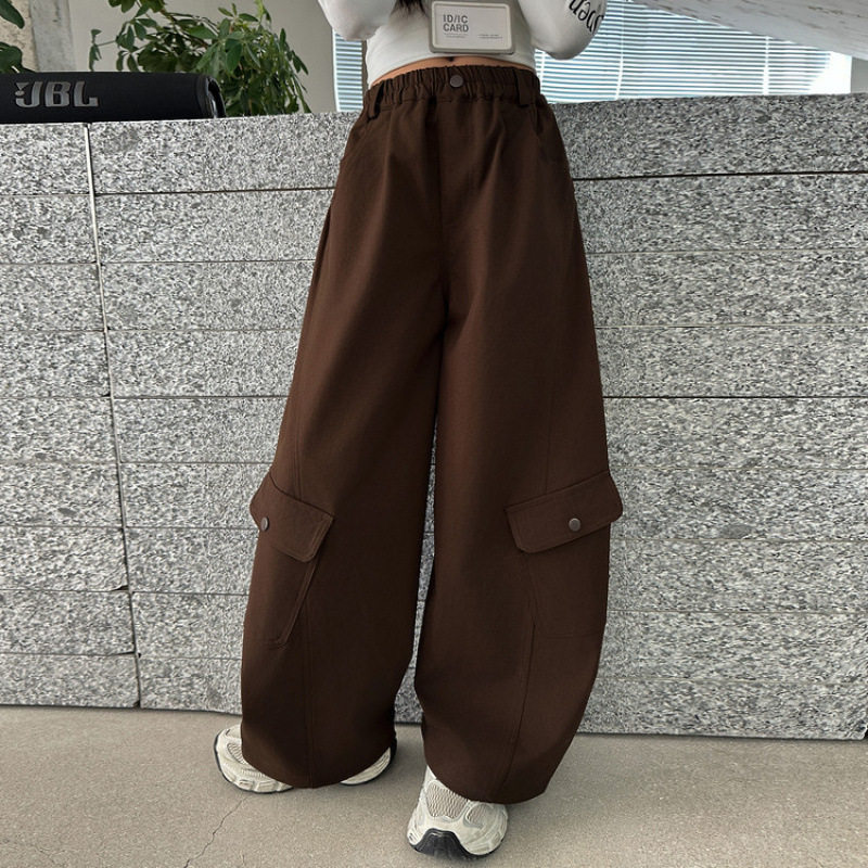 女童春款工装裤2026新款春装儿童炸街长裤中大童洋气春秋裤子长裤