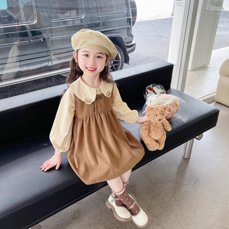 女童套装春秋2026新款时髦洋气学院风衬衫女宝宝连衣裙春装两件套,童装/婴儿装/亲子装,儿童运动套装,淘宝优惠券,粉丝福利购,淘宝优惠卷