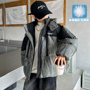 2025新款男童羽绒服冬季儿童装保暖加厚白鸭绒冬款外套大童冬装潮