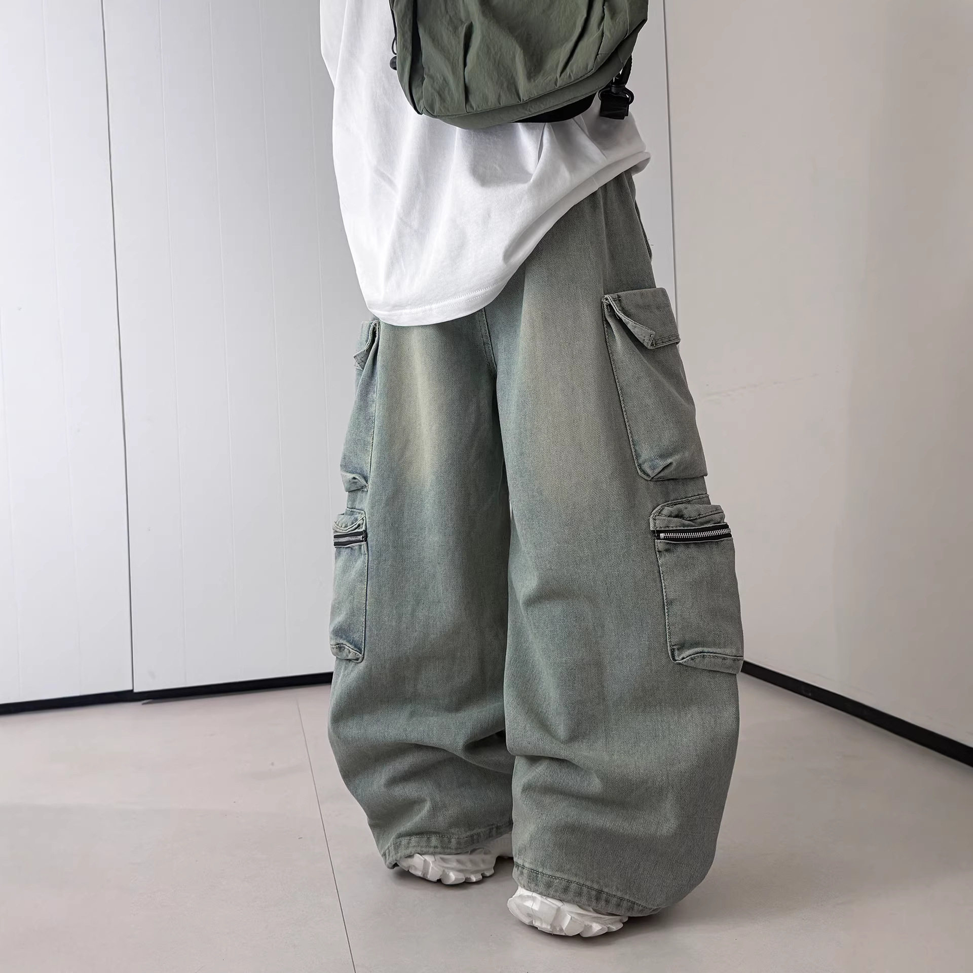 男童牛仔裤春秋款2026新款中大儿童春装休闲裤男孩春季工装裤子潮