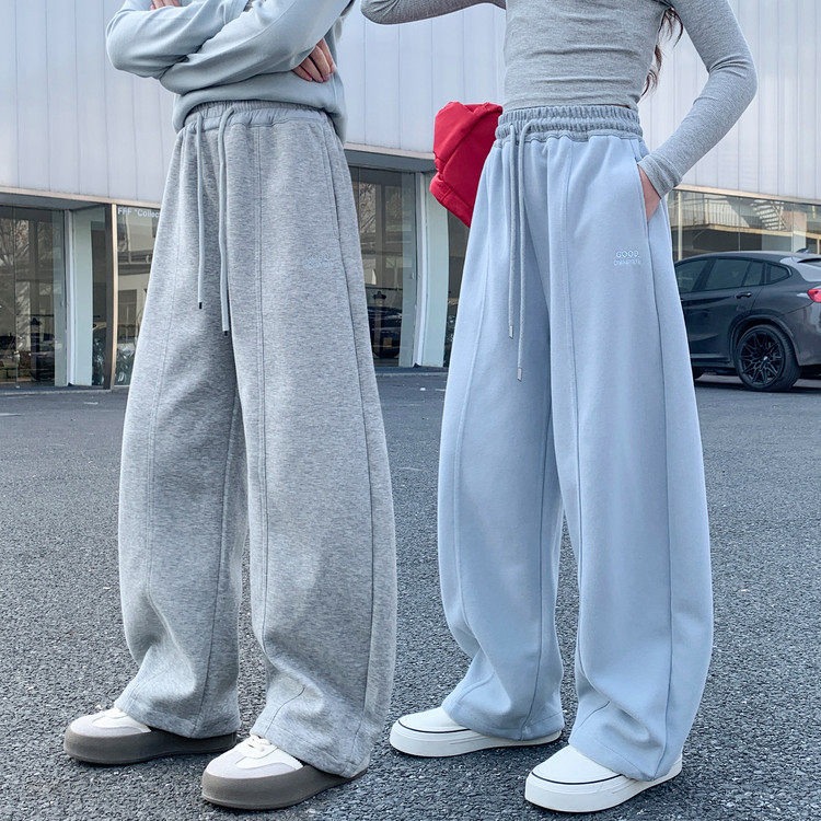 女童春款卫裤2026春秋新款中大童休闲运动裤休闲宽松百搭直筒长裤