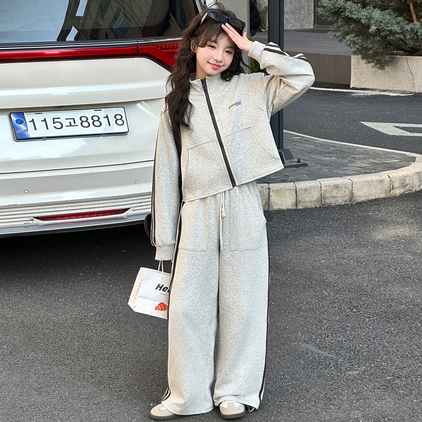 女童休闲两件套春秋装2026新款中大童卫衣卫裤洋气女孩运动套装潮