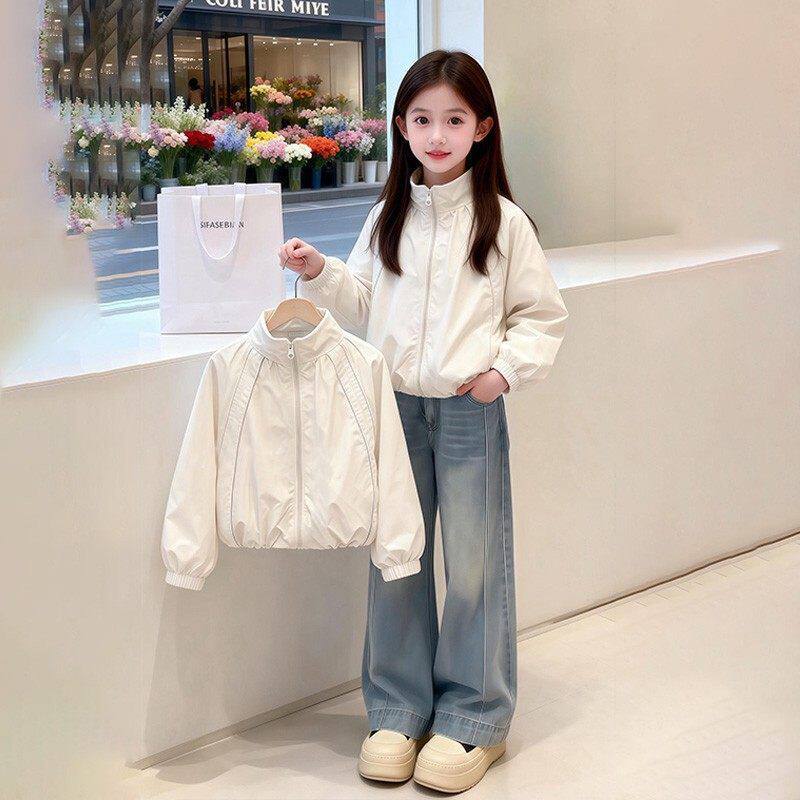女童外套春秋2026新款儿童春季洋气上衣女孩春装超好看休闲冲锋衣