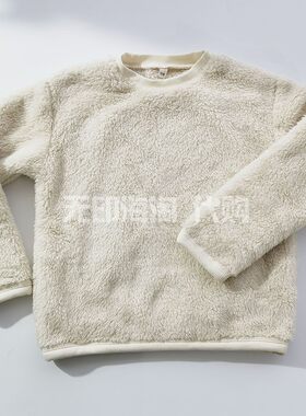 MUJI无印良品儿童长毛抓绒运动衫