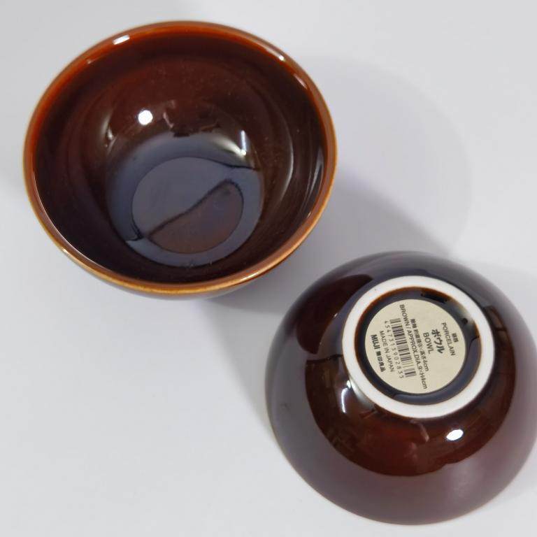 MUJI无印良品蜜糖釉碗饭碗汤碗小碗瓷器 饴釉餐碗具纯色日本产