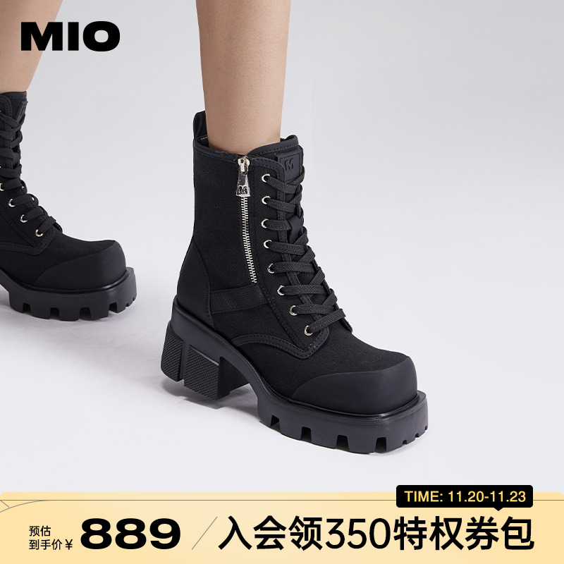 米奥工装靴马丁靴女靴工装靴MIO
