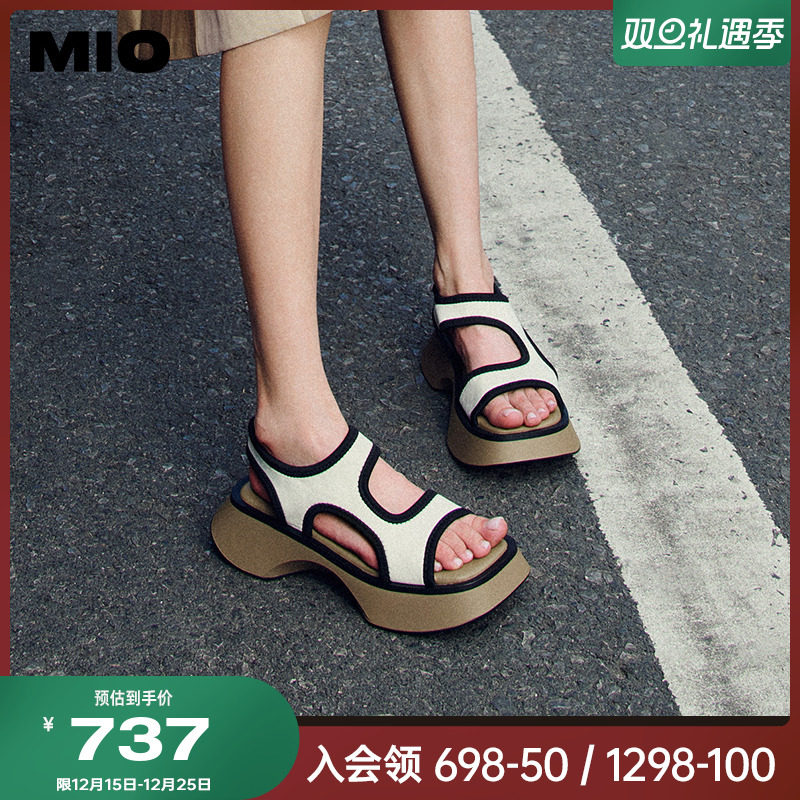 米奥休闲凉鞋MIO时髦质感女凉鞋