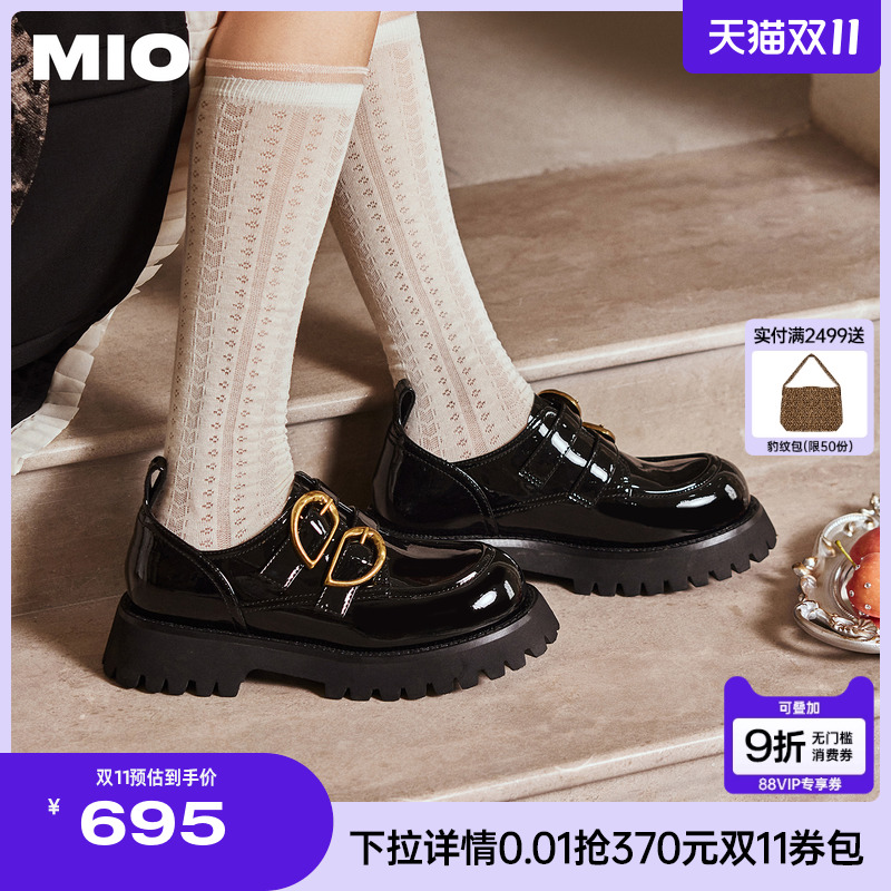 赵昭仪同款MIO米奥厚底乐福鞋