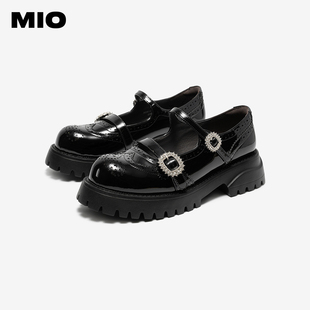 MIO米奥女鞋复古双扣带玛丽珍女2026新款乐福鞋单鞋女M261414428