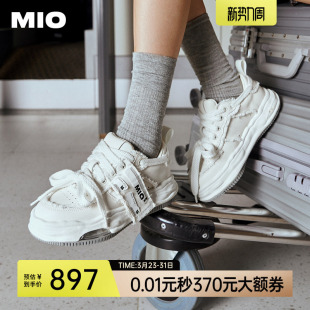 厚底板鞋 情侣溶解鞋 板鞋 檀健次同款 男女鞋 休闲鞋 面包鞋 MIO运动鞋