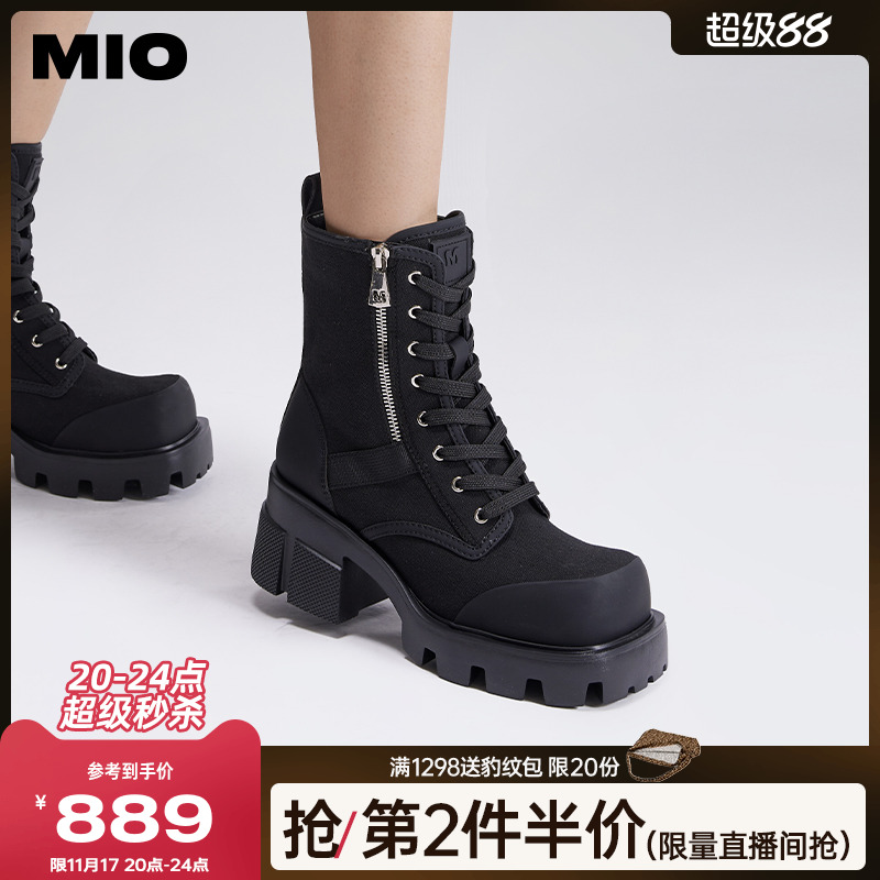 米奥工装靴马丁靴女靴工装靴MIO