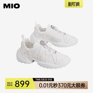 新款 2026春季 圆头厚底5cm增高老爹鞋 运动鞋 MIO米奥时尚 女鞋 休闲鞋