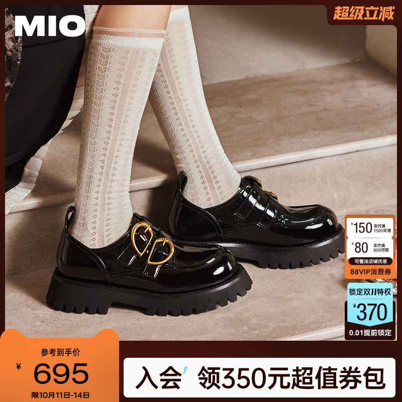 赵昭仪同款MIO米奥厚底乐福鞋