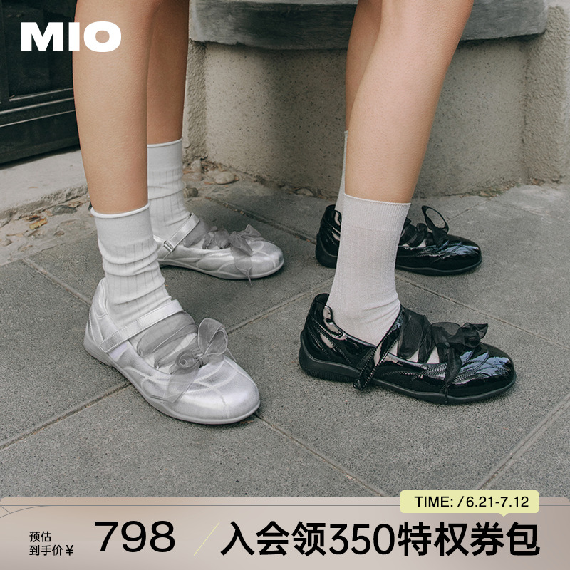 【赵昭仪同款】MIO米奥2025春季新款绑带时尚芭蕾鞋甜美玛丽珍鞋