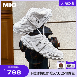 机甲厚底一脚蹬老爹鞋 2025夏季 半拖女 MIO米奥运动拖鞋 丁程鑫同款