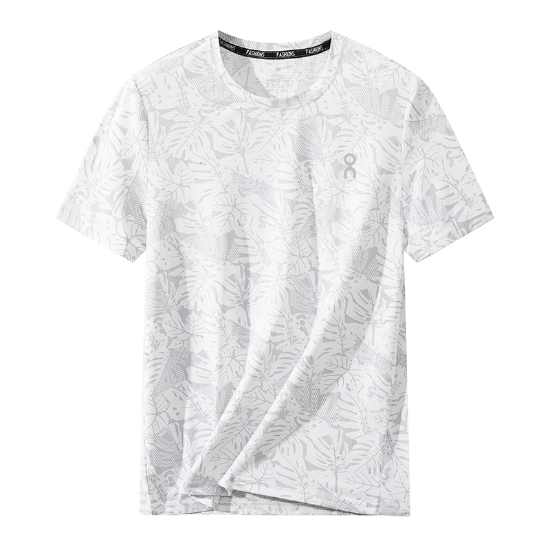 户外休闲运动健身跑步登山汉服速干冰丝吸湿透气网眼短袖男t恤