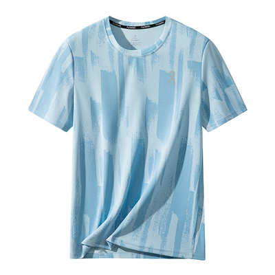 户外徒步休闲运动训练健身跑步汉服速干透气吸湿排汗短袖男T恤