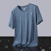 户外休闲运动健身跑步登山汉服速干冰丝吸湿透气网眼短袖 男t恤