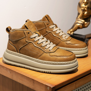 春季新款特大码男鞋46加宽加大高帮板鞋47宽头不挤脚48休闲运动鞋