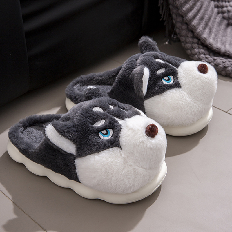 【冬季大码加绒保暖室内棉拖鞋】