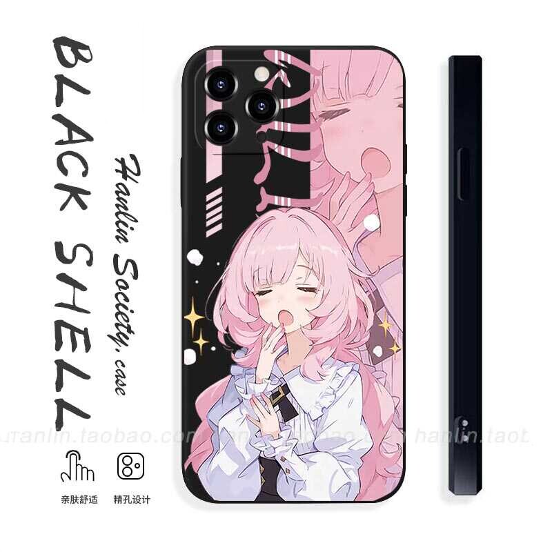 爱莉希雅~崩坏3二次元适用荣耀200苹果15promax红米K70少女心华为mate60vivoS19小香风OPPOReno8小米14手机壳