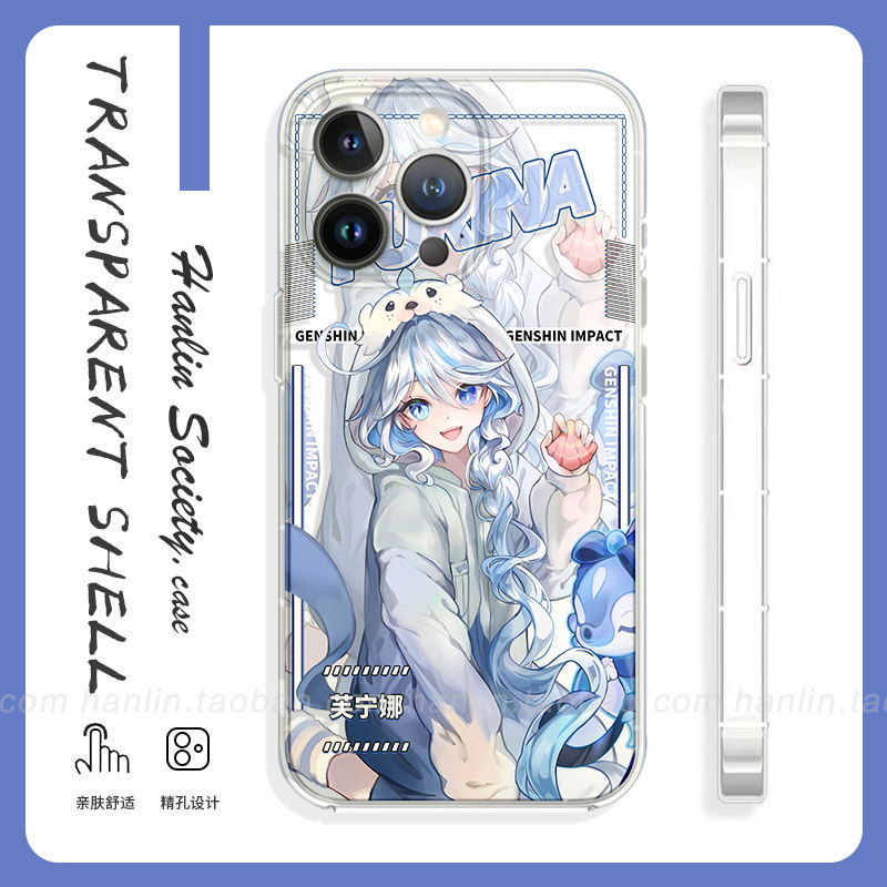原神Q版-水神芙卡洛斯芙宁娜手机壳适用苹果16promax/15三星S24plus华为nova13pro一加13荣耀Magic7魅族21pro