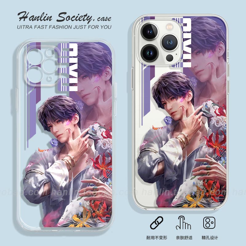 Q版二次元祁煜适用iPhone16promax华为Pura80pro卡通红米K80荣耀400IQOOZ10Turbo少年OPPOReno14小米15手机壳