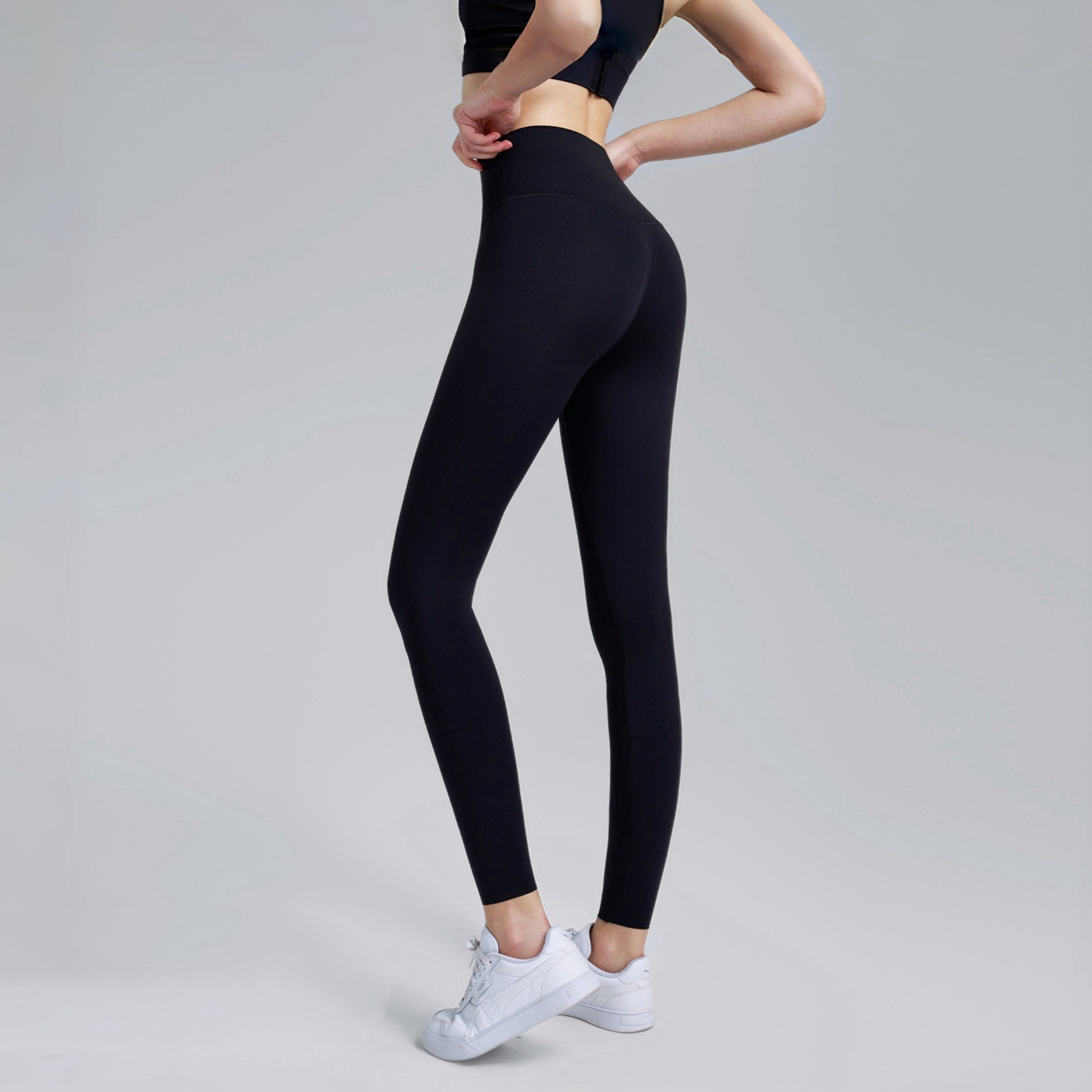 裸感0触感显瘦大码瑜伽裤女速干跑步运动裤紧身裤蜜桃提臀健身裤