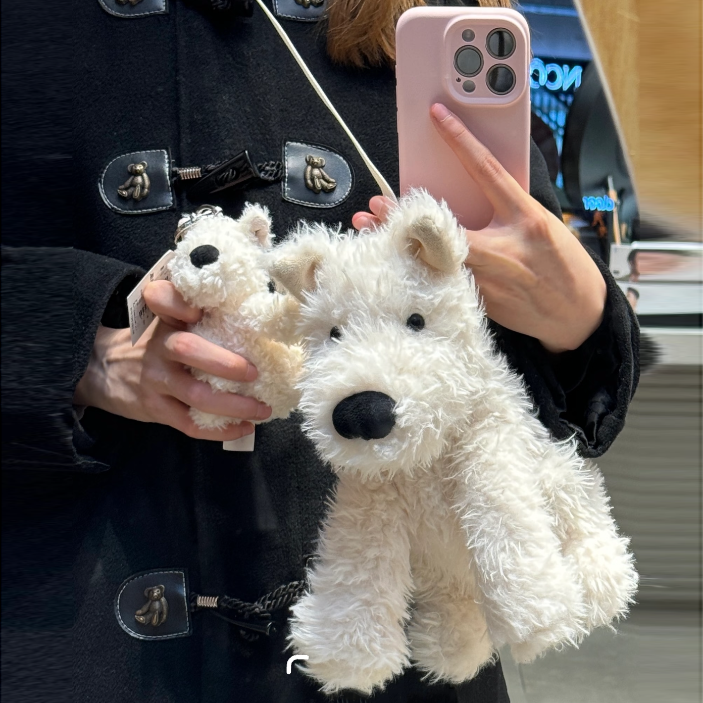 英国门罗苏格兰梗挎包毛绒玩具生日礼物公仔陪伴玩偶2025新品小孩