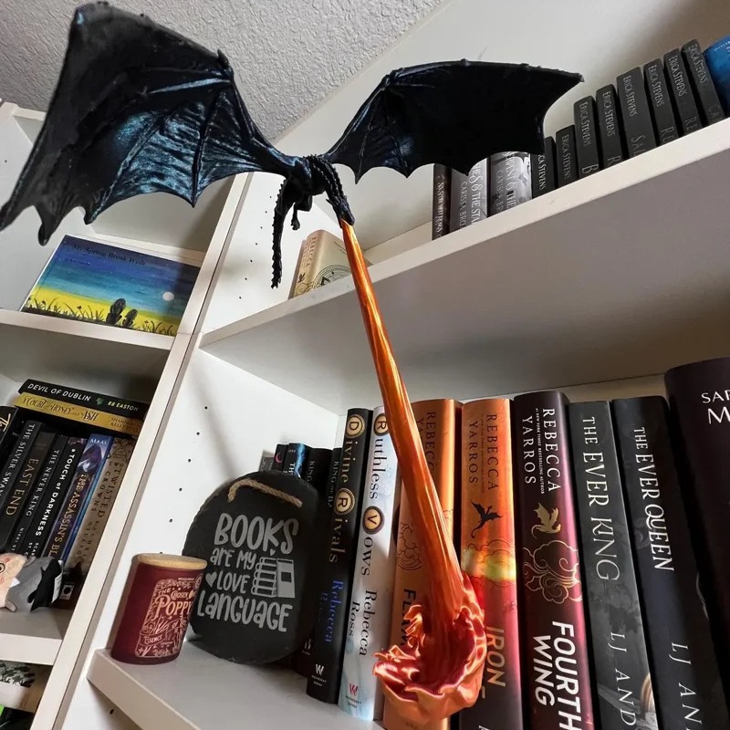 跨境新品 Dragon Flame Book Nook 龙焰书角 墙壁装饰礼物