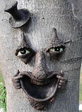 小丑跨境独立发光怪脸鸟器树脂