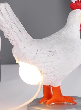 Chicken Egg Lamp鸡蛋灯摆件USB鸡蛋台灯树脂工艺品摆件创意台灯