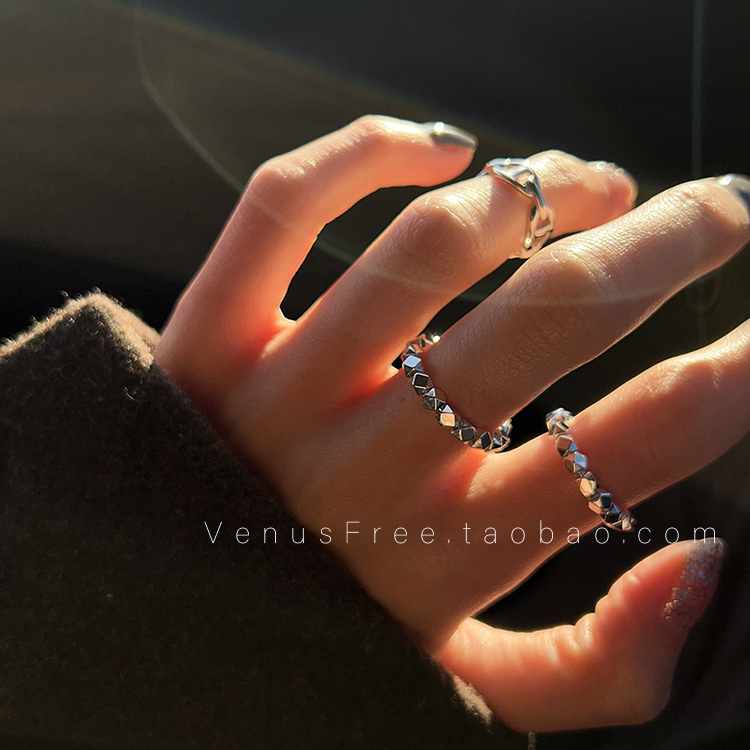 碎钻一样狂加分925开口简约