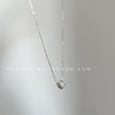 925纯银简约转运珠锁骨链